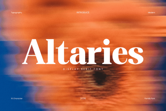 Altaries: An Elegant Serif Font for Thoughtful Branding