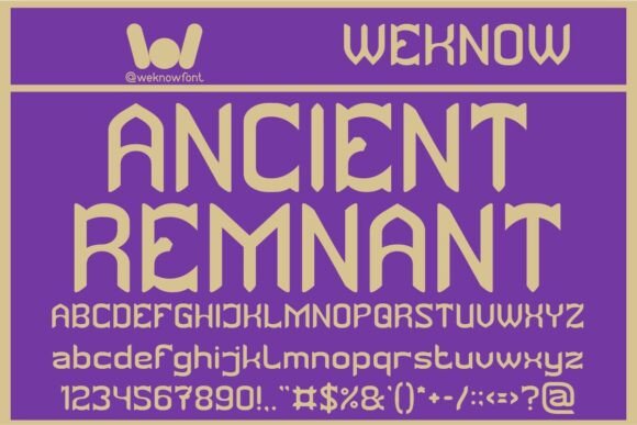 Ancient Remnant: A Display Font That Anchors Your Message