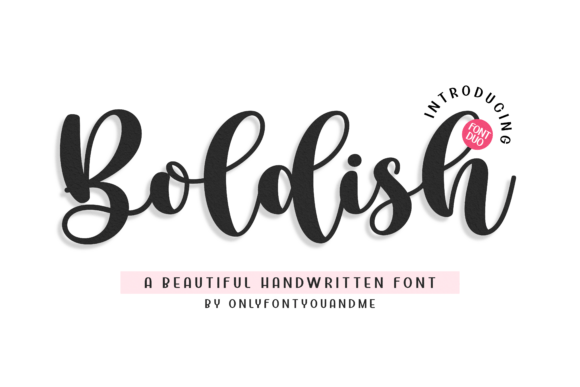 Boldish: A Display Font That Sells Your Handmade Goods