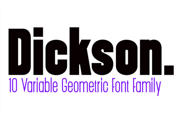 Dickson: A Bold, Flexible Sans Serif Font for Crafters & Sellers