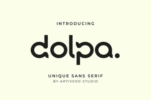Dolpa: A Clean, Confident Sans Serif for Real Branding Work