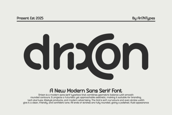 Drixon: A Modern Sans Serif Font That Makes Your Brand Feel Polished