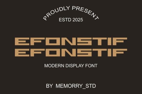 Efonstif: A Bold Display Font for Modern Web Design