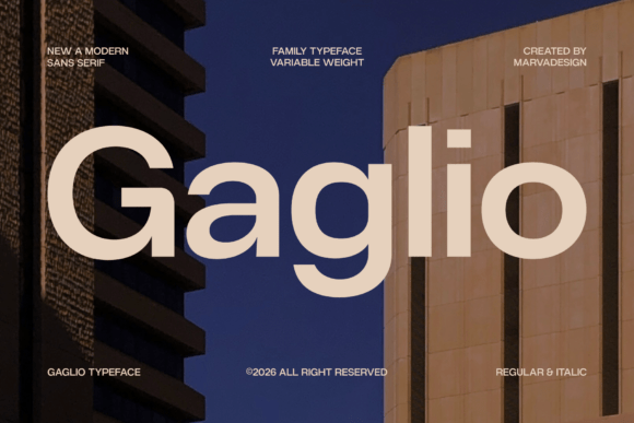 Gaglio: A Modern Sans Serif Font for Handmade Creators