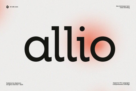 Gc Allio: A Neo-Grotesque Sans Serif That Just Works