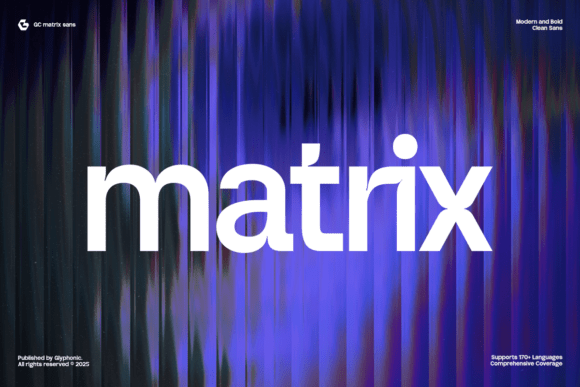 Gc Matrix: A Bold, Clean Sans Serif Font for Makers