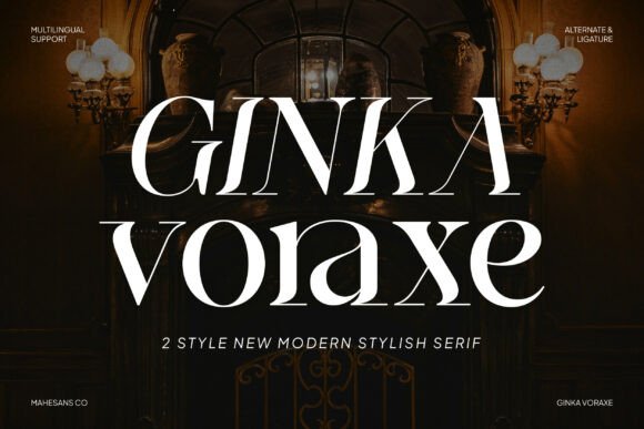 Ginka Voraxe: A Modern Serif Font for Digital Brand Clarity