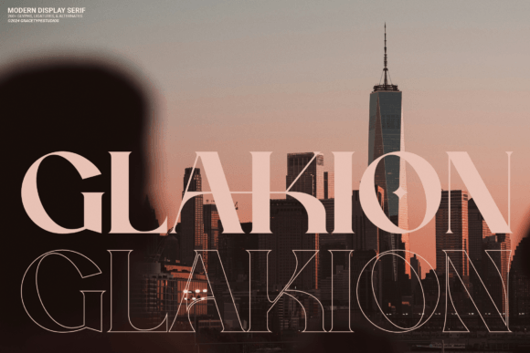 Glakion Serif Font for Handmade Labels & Printables