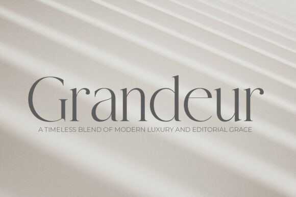 Grandeur – Elegant Classic Serif Font for Handmade Creators