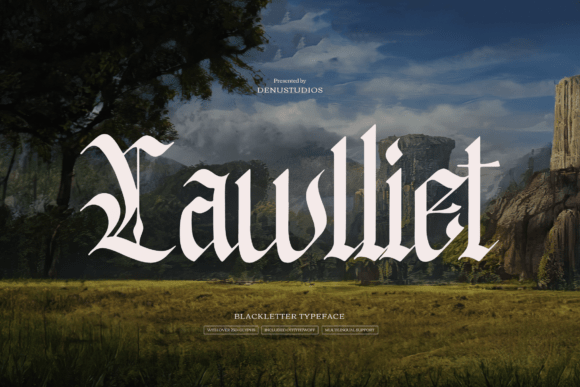 Lawlliet: A Bold Blackletter Font for Impactful Branding