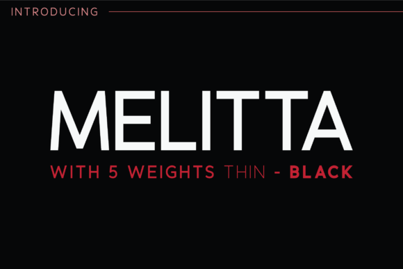 Melitta: A Modern Sans Serif Font for Digital Clarity