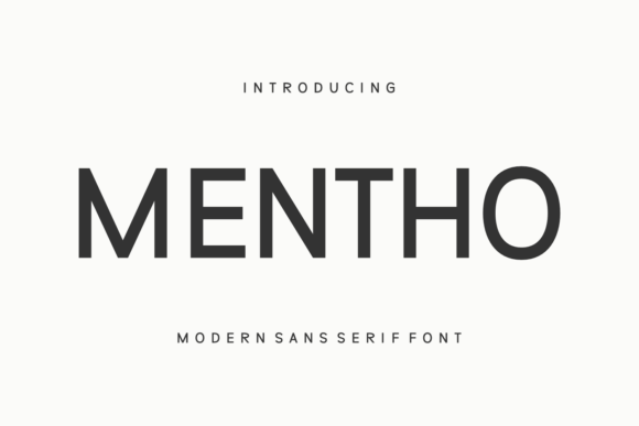 Mentho: A Modern Sans Serif Font for Handmade Creators