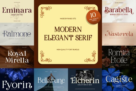 Modern Elegant Serif: A Refined Typeface for Small Business Branding