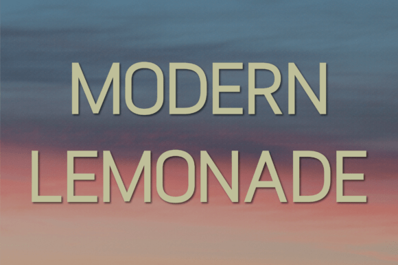 Modern Lemonade: A Classy Sans Serif Font for Clean Branding