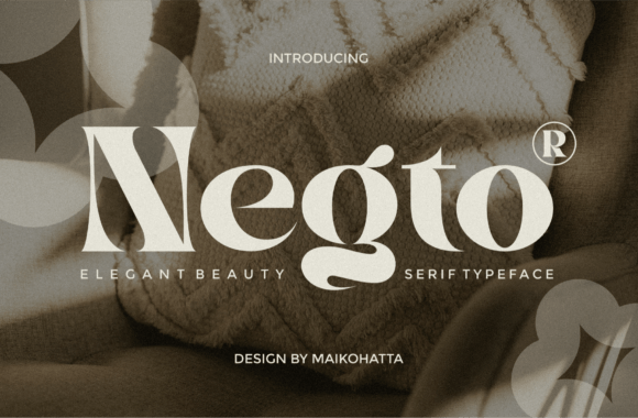 Negto Serif Typeface: Elegant Clarity for Handmade Labels & Printables
