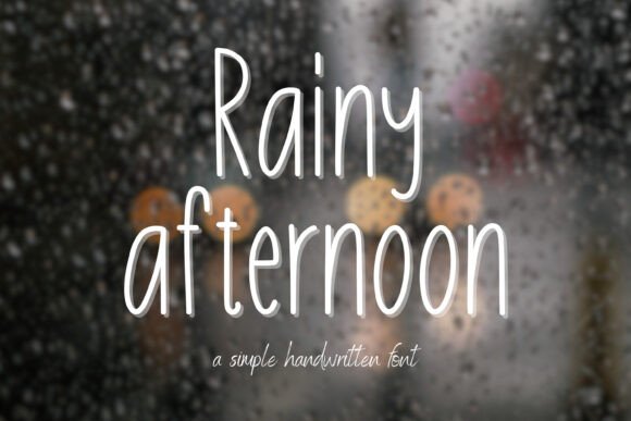 Rainy Afternoon Font: A Playful Display Typeface for Digital Branding