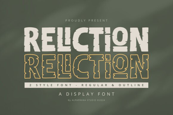 Reliction: A Display Font That Elevates Digital Headlines