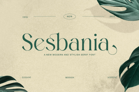 Sesbania Font: A Modern Serif for Trusted Branding