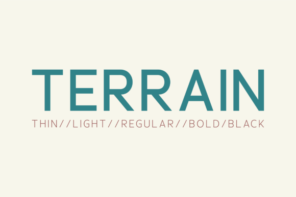 Terrain Font: Clean, Confident, Campaign-Ready